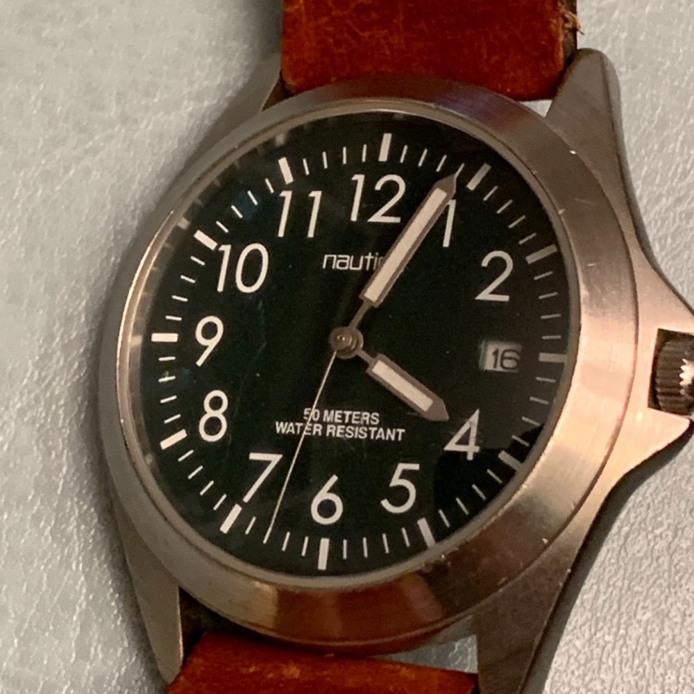 Vintage Nautica Green Dial Domed Crystal Watch - Picture 2 of 15